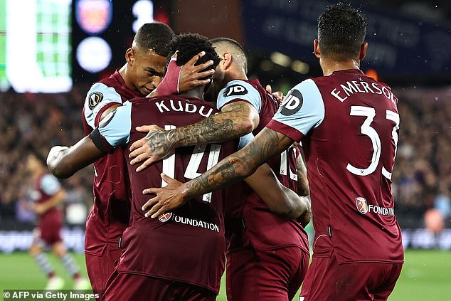 West Ham defeated Serbian Backa Topola 3-1 in their Europa League match on Thursday evening