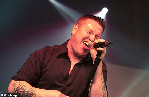 Steve Harwell, 56, the former frontman of the band Smash Mouth, has passed away.  A cause of death has not been revealed, but reports suggest he suffered from liver failure (Harwell is pictured above)