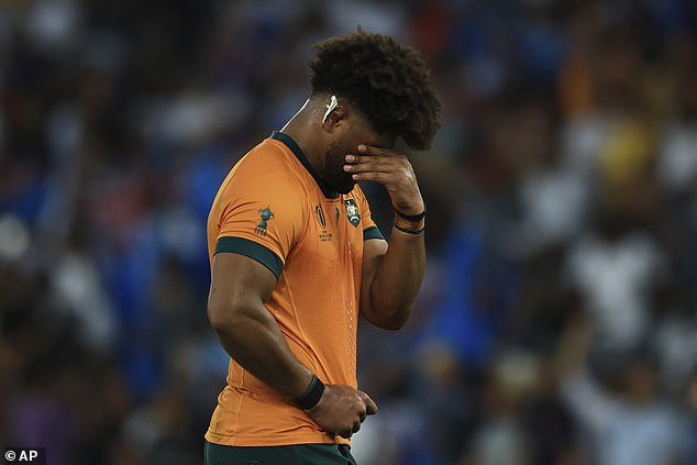 Rob Valetini's body language spoke volumes after the Wallabies produced a shock performance to fall to Fiji at the World Cup