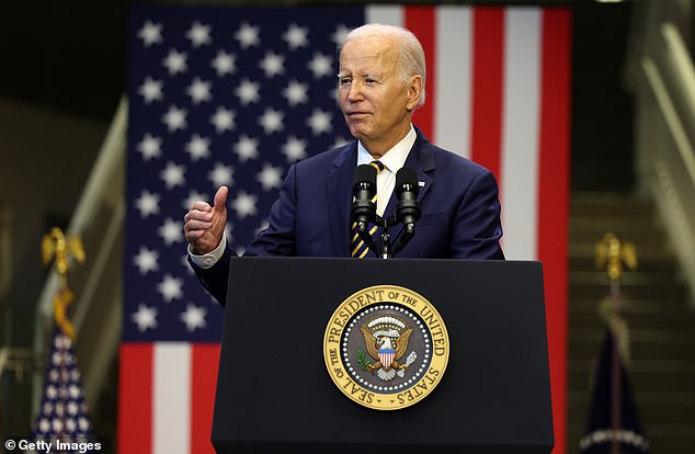 Joe Biden told a rally in Maryland on Thursday that he had helped reduce unemployment among Black people, Hispanic people and veterans — describing them as 