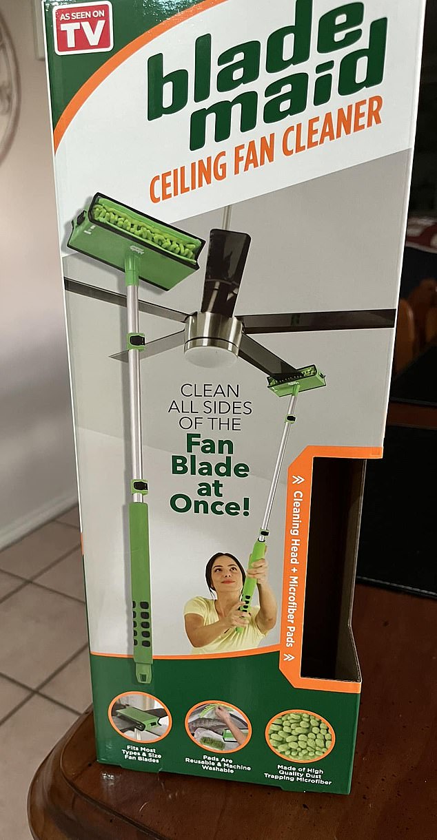 Karen, from Sydney, revealed her life changed after buying the Blade Maid Ceiling Fan Cleaner ($39.95)