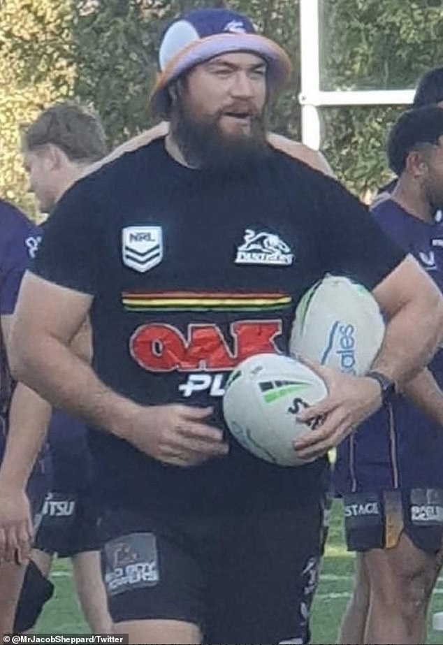 Tepai Moeroa was one of the Melbourne Storm stars spotted wearing opposition colors during a recent training session ahead of their preliminary clash with Penrith.