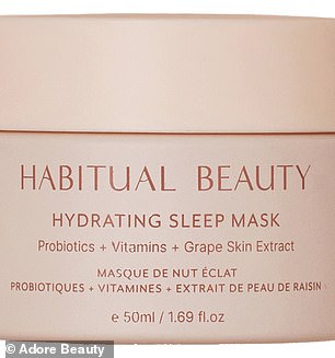 This is a nourishing mask applied overnight to hydrate, protect and support the skin while you sleep