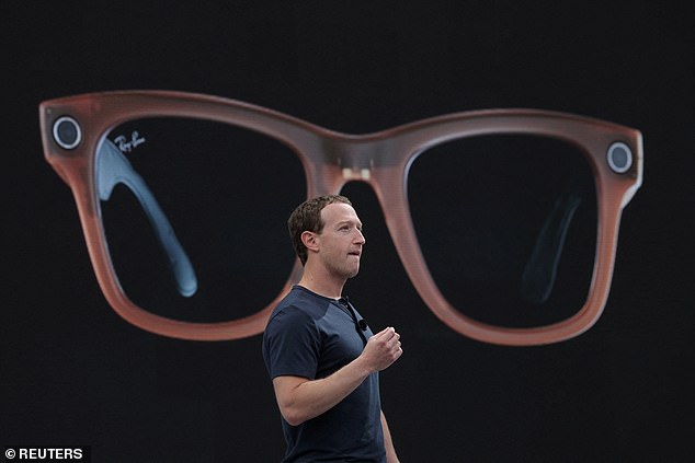 Meta CEO Mark Zuckerberg discusses the partnership with Ray-Ban during the Meta Connect event at the company's headquarters in Menlo Park