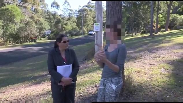 The foster mother (above in Kendall after William disappeared) appears before the local Parramatta court on charges of assault and stalking a child