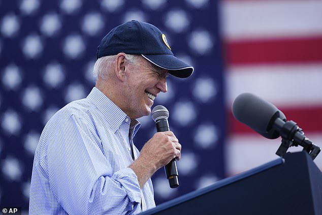 President Joe Biden joked about his old age in a speech to union workers on the occasion of Labor Day Monday, while criticizing former President Donald Trump for losing jobs and building nothing.