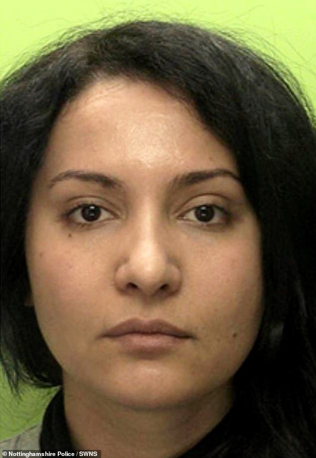 Tahereh Ghorbanlou (pictured), 34, who threatened to report a man for rape unless he paid her £5,000 after they had consensual sex, jailed for more than two years