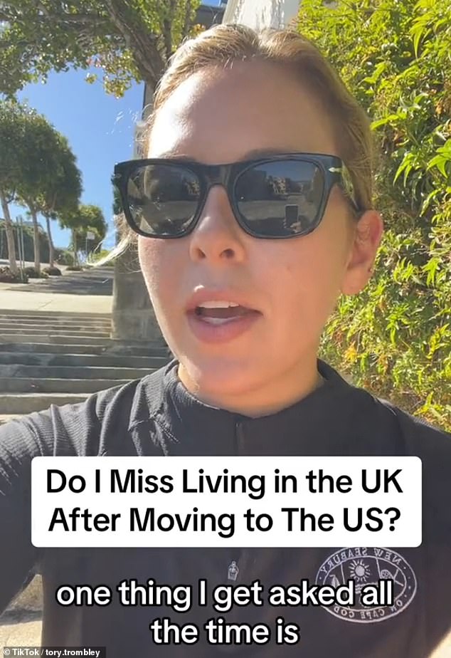 Tory Trombley moved from London to San Francisco and has revealed what she misses about living abroad