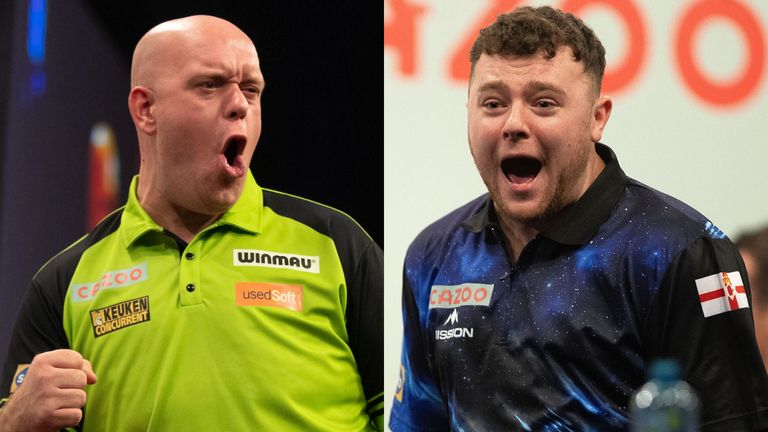 Michael van Gerwen and Josh Rock will meet in the opening round of the World Grand Prix at the Morningside Arena in Leicester