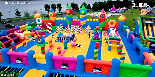 The 20,000-square-foot Big Bounce America is currently located at the Navy Yard in Philadelphia