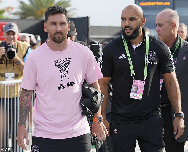 Lionel Messi's bodyguard Yassine Chueko has received a bizarre offer of $25,000 to upload content of himself, training, flexing and posing on an adult website