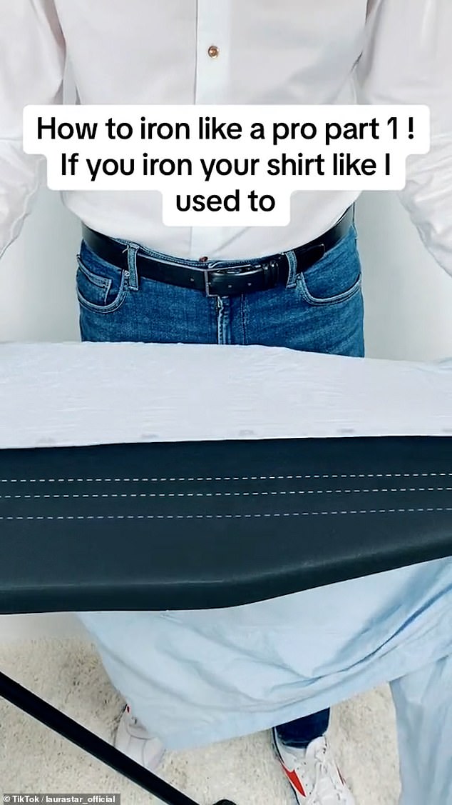 People are shocked to find out how to iron shirts properly, after an ironing professional told them they were doing it wrong