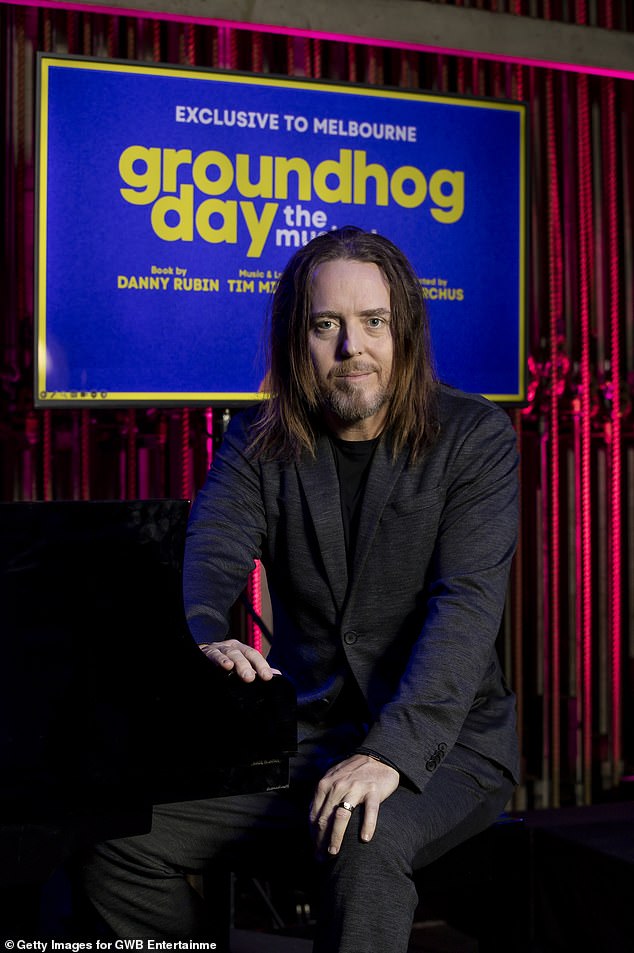 The comedian cut a dashing figure in a fitted black blazer and matching trousers and T-shirt as he posed for photos at the event