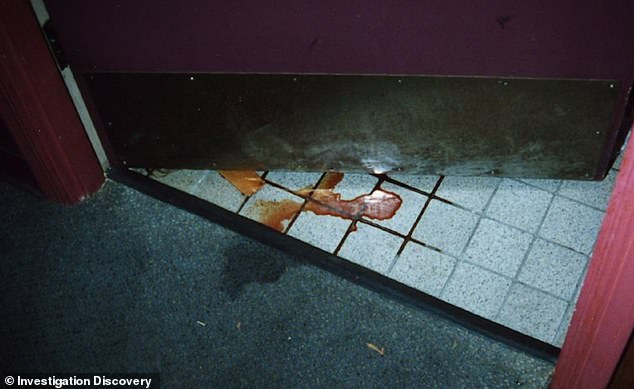 Night manager Kim was found naked and lying in a pool of blood on the floor of the men's room