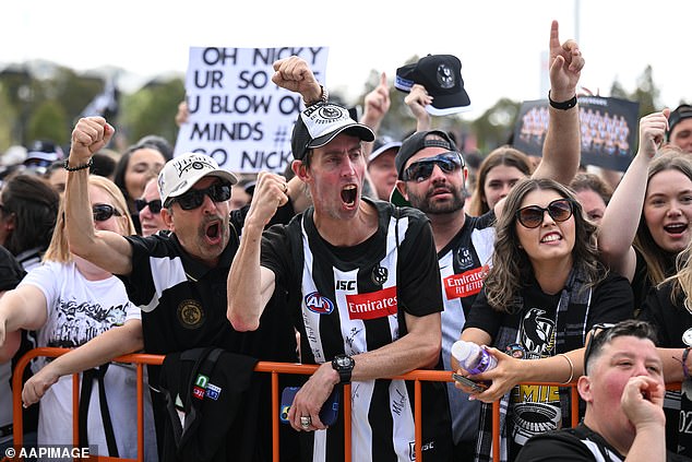 Fans turned out en masse for Collingwood Fan Day on Sunday afternoon