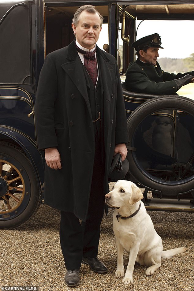 Hugh became a superstar for his portrayal of the Earl of Grantham in the ITV period drama Downton Abbey.  Pictured: Hugh in the show