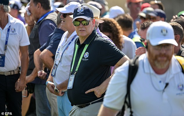 The prince, 65, was pictured attending the festivities at the singles tournament on the final day of the cup