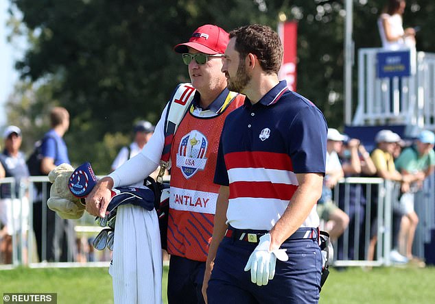 Cantlay was taunted by European fans for his decision not to wear a cap, which was reportedly a protest against players not being paid