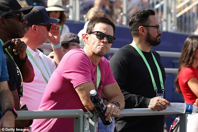 Appearance: The Instant Family star appeared engrossed in the day's event as he kept a close eye on the golf course