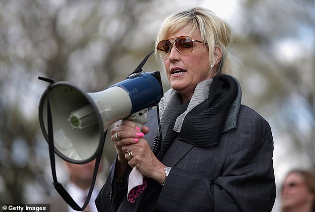 Brockovich addressed a rally against the federal government's support of an alleged polluter on Capitol Hill in 2014