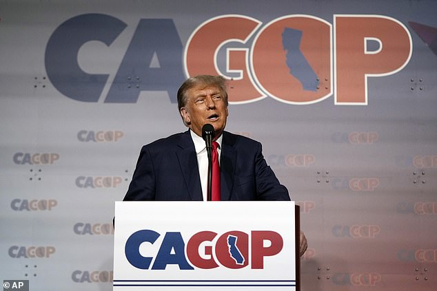 Trump, who is polling many, many points ahead of his nearest Republican rival, was in California last week, speaking to donors and the California Republican Party