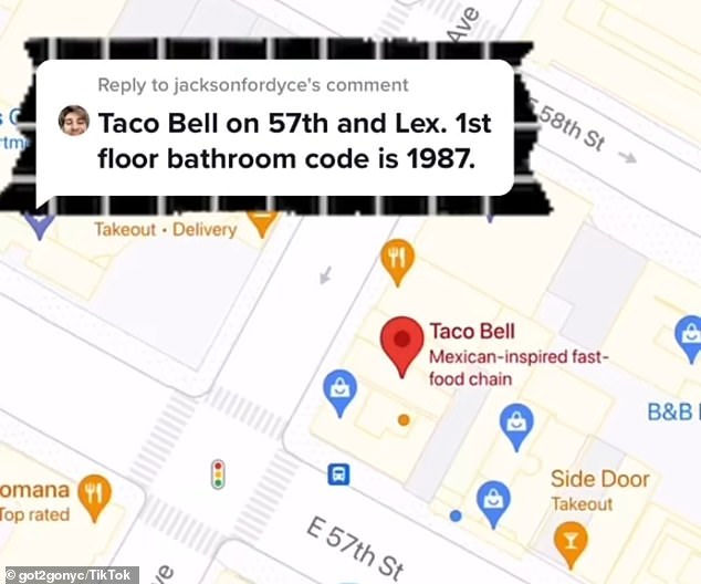 A post highlighting a downtown Taco Bell — plus the bathroom code — was one of the first bathroom tips on Teddy's TikTok to go viral