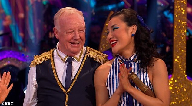 'I had the best time': Unfortunately for Les it wasn't enough as the judges, Craig Revel Horwood, Motsi Mabuse, Anton Du Beke and head judge Shirley Ballas all voted to save Nikita and Gorka