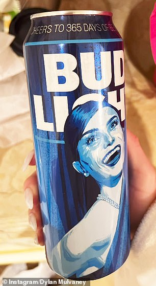 The Bud Light can with Dylan Mulvaney's face