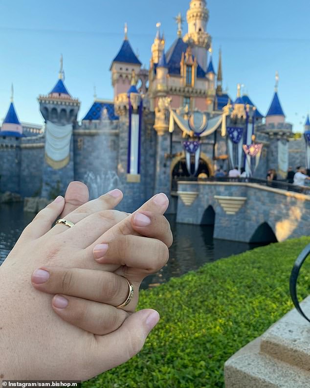 Towards the end of the video, the camera focuses on Sleeping Beauty Castle, which has been the center of the California theme park since 1955.