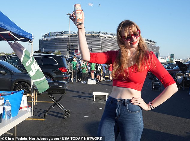 Others came dressed as Swift herself before entering the stadium