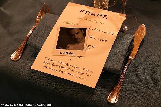 Present: Liam was a guest at the Frame dinner during Paris Fashion Week and arrived with Kate