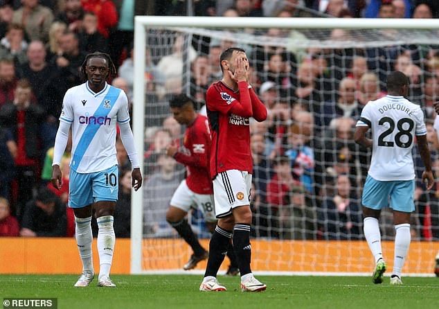 United had easily beaten Palace in the Carabao Cup four days earlier, but could not repeat the trick in the competition