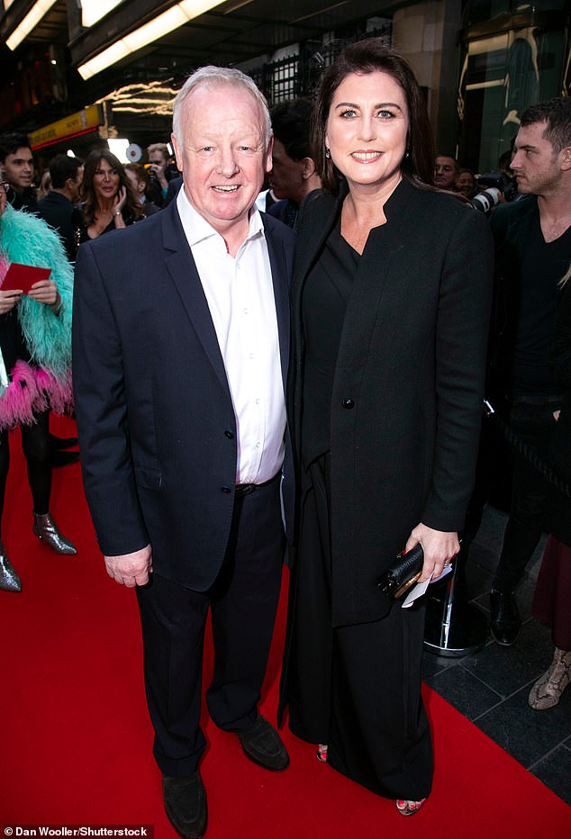 His love: Les has been married to Claire Nicholson since 2009 after meeting in 2005. They have daughter Grace, 15, and son Thomas, 12 (Les and Claire in 2019)