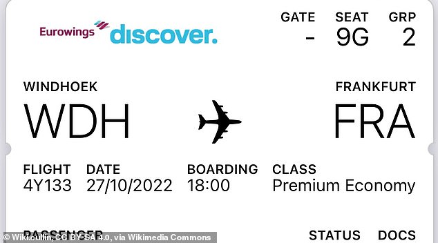 The seat assignment can be found at the top right of this Eurowings boarding pass.  Image courtesy of Creative Commons