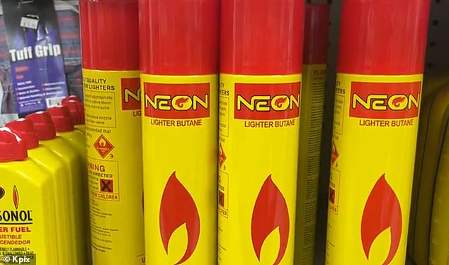 The senseless crime took place on September 22 at Appian Food and Liquor in El Sobrante, where Suraj has worked for the past five years.  The photo shows the kerosene used