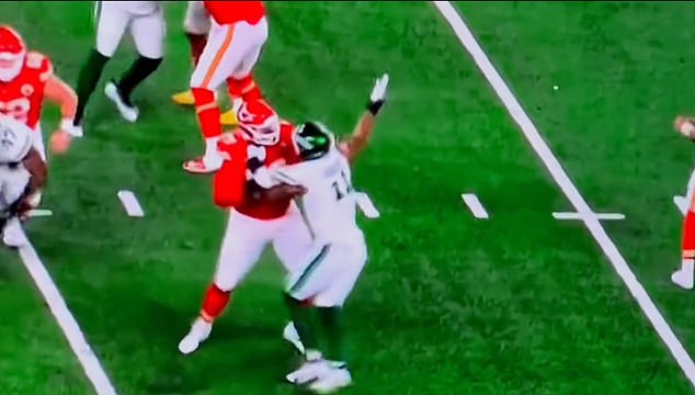 First, the officials held their whistle after what appeared to be a blatant grab on a Jets rusher