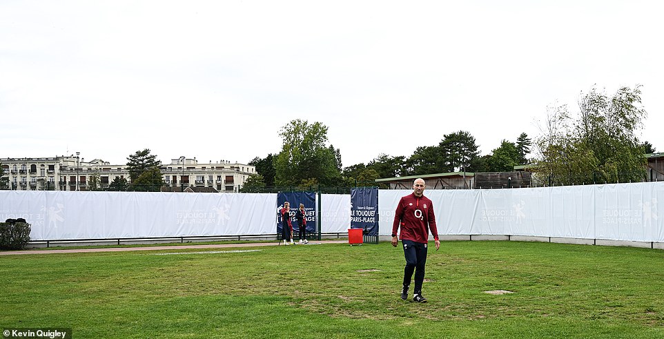 There is heavy security and high fences surround the fields, making training impossible and the plans remain secret