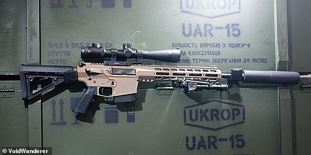 The unit is known to use the UAR-10, a Ukrainian rifle