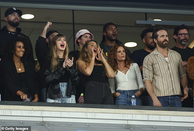 Big fans!  Others who stopped by the game to cheer on the Chiefs included Taylor's brother Austin Swift, Queer Eye star Antoni Porowski, filmmaker Shawn Levy, Blake Lively's sister and actress, Robyn Lively, and Taylor's backup dancer, Melanie Nyema.