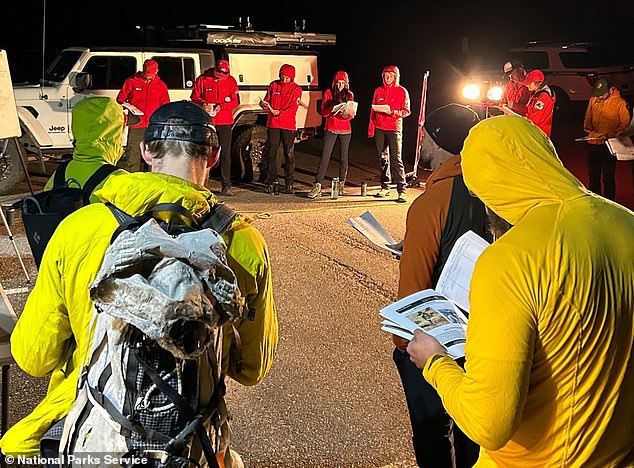 About 55 officials, including 38 field rescuers, are involved in the mammoth rescue mission, which is scouring large parts of the 265,807-hectare national park amid adverse weather conditions.