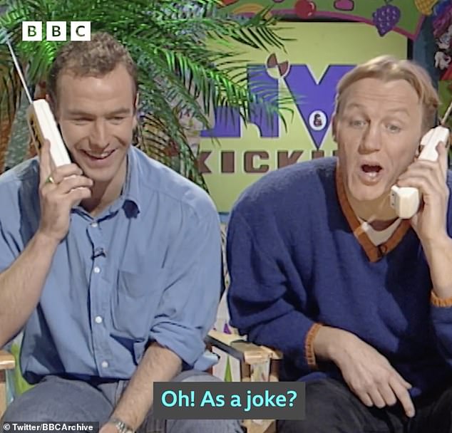 Robson Green and Jerome Flynn had success with their duo Robson & Jerome.  Above: Asked about their single Unchained Melody, released in 1995