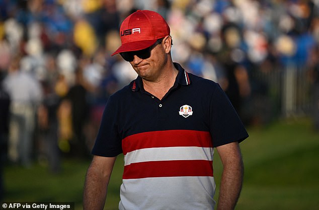 It was a tough loss for Zach Johnson (pictured) and his team, who dismissed the suggestion, saying, 