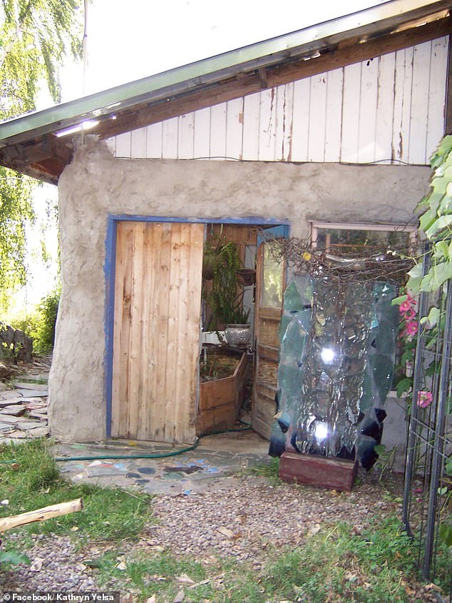 Her goal is to welcome other people to the building and continue making art.  The artist said: 'I would like to build small houses and let people make art here on the farm'