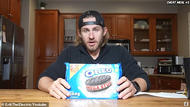 Watt also revealed three of his favorite cheat meals, including an entire pack of Oreos