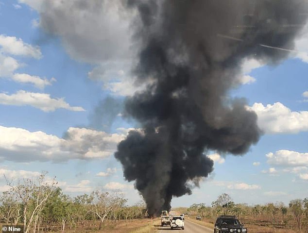 The six occupants of the Mitsubishi 4WD were killed, while the driver and passenger of the truck escaped with non-life-threatening injuries