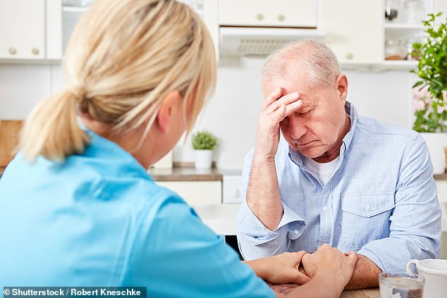 Seven in ten Britons with dementia have Alzheimer's disease, which is linked to the formation of amyloid plaques around brain cells (stock image)