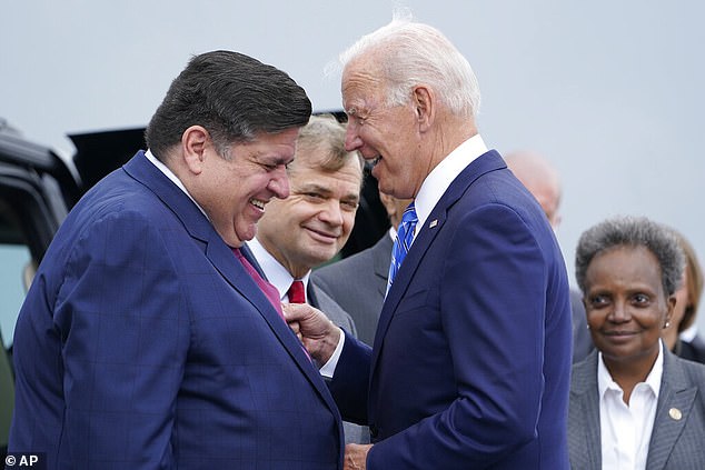 In the letter to Biden, Pritzker calls the crisis in his state 