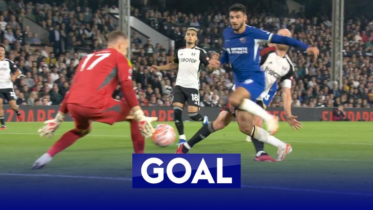 Armando Broja took advantage of Fulham's slack play at the back to score a second Chelsea goal just after they had taken the lead.