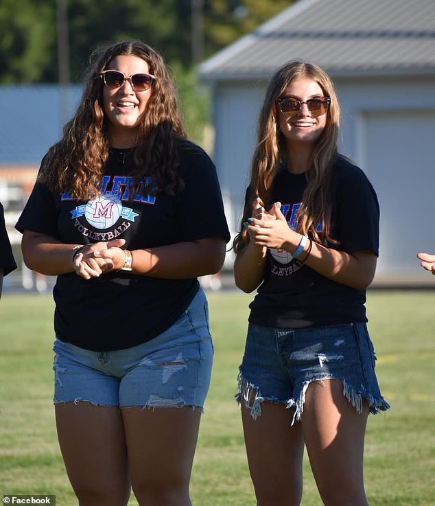 After learning of her death at halftime, coaches from Mapleton and the rival school decided to suspend the football game