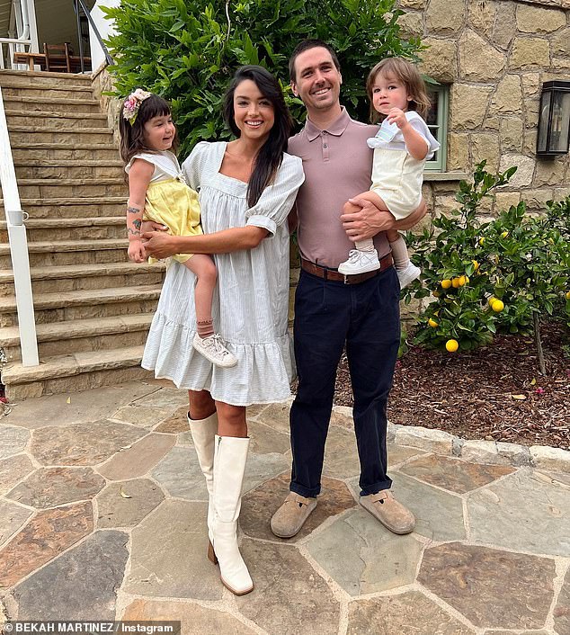 Growing family: The couple welcomed daughter Ruth in February 2019 and the following year their son Franklin was born in June 2020